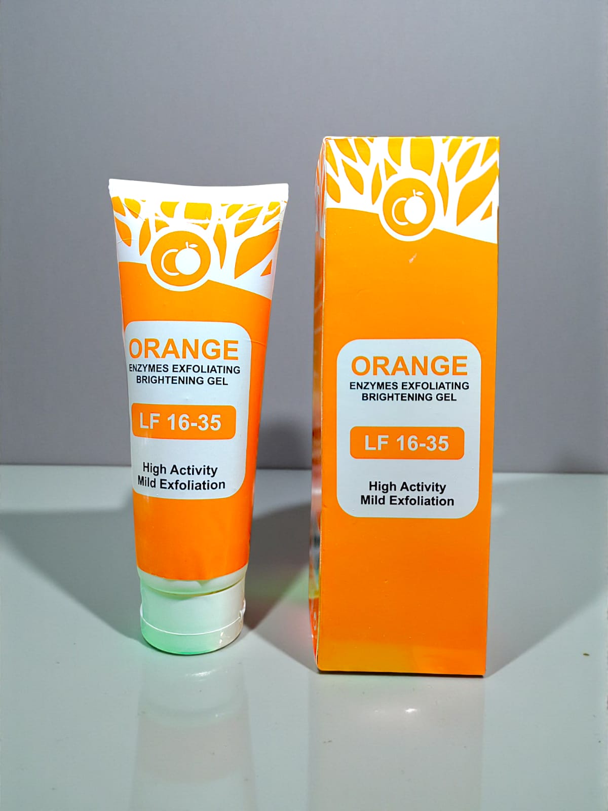 Orange Enzyme Exfoliating Glow Gel – Dark Spot & Dead Skin Remover | Brightening Citrus Skincare for Radiant Skin (120g)