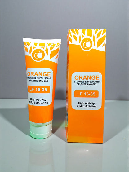 Orange Enzyme Exfoliating Glow Gel – Dark Spot & Dead Skin Remover | Brightening Citrus Skincare for Radiant Skin (120g)