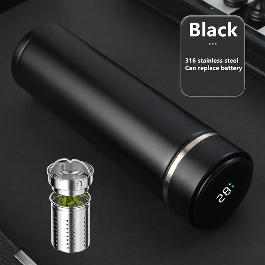 500ML Smart LED Temperature Display Vacuum Flask Metal Stainless Steel Thermos Water Bottle